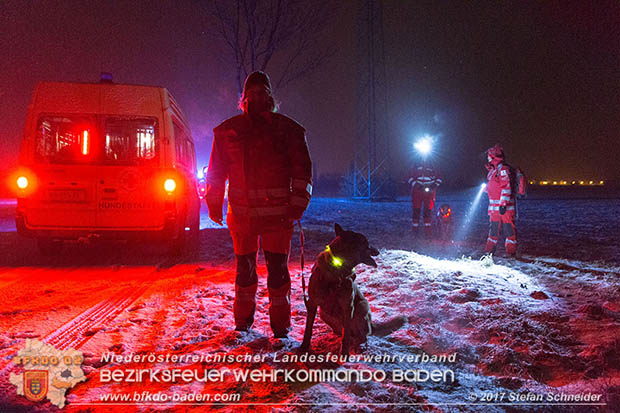 20170201 Suchaktion nach 22-jaehrigen Mann in Pottendorf Foto: Stefan Schneider BFK Baden 20170201 Suchaktion nach 22-jaehrigen Mann in Pottendorf Foto: Stefan Schneider BFK Baden