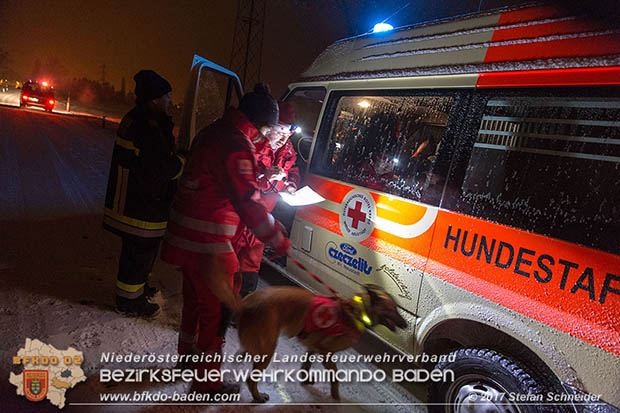 20170201 Suchaktion nach 22-jaehrigen Mann in Pottendorf Foto: Stefan Schneider BFK Baden 20170201 Suchaktion nach 22-jaehrigen Mann in Pottendorf Foto: Stefan Schneider BFK Baden
