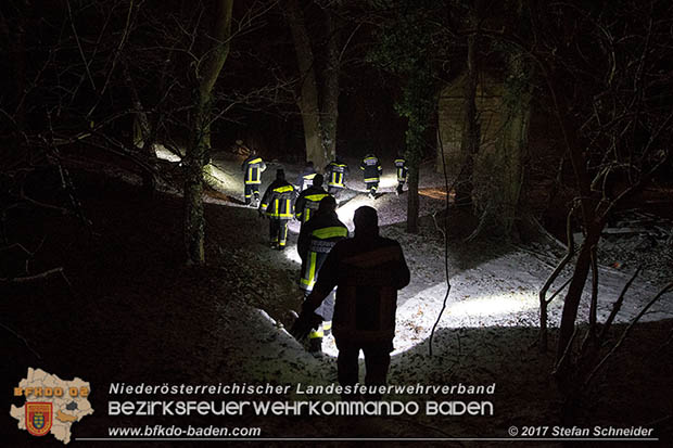 20170201 Suchaktion nach 22-jaehrigen Mann in Pottendorf Foto: Stefan Schneider BFK Baden 20170201 Suchaktion nach 22-jaehrigen Mann in Pottendorf Foto: Stefan Schneider BFK Baden