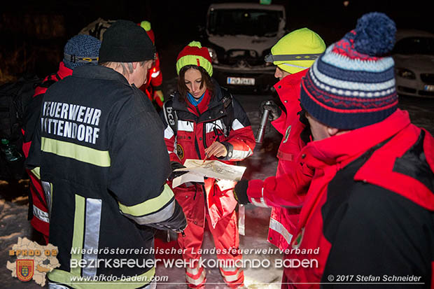 20170201 Suchaktion nach 22-jaehrigen Mann in Pottendorf Foto: Stefan Schneider BFK Baden 20170201 Suchaktion nach 22-jaehrigen Mann in Pottendorf Foto: Stefan Schneider BFK Baden