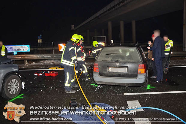 20170202 Schwerer Verkehrsunfall mit eingeklemmter Person  LB16 X L156 Trumau  Foto: © Thomas Lenger Monatsrevue.at