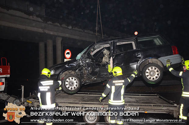 20170202 Schwerer Verkehrsunfall mit eingeklemmter Person  LB16 X L156 Trumau  Foto: © Thomas Lenger Monatsrevue.at