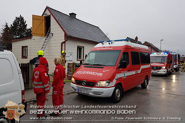 20170206 Brandeinsatz in Kottingbrunn  Foto:© Wolfgang Zöchling-Schlemmer u. Lukas Plank FF Schönau a.d.Triesting