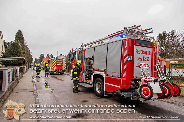 20170206 Brandeinsatz in Kottingbrunn  Foto:© Stefan Schneider BFK BADEN