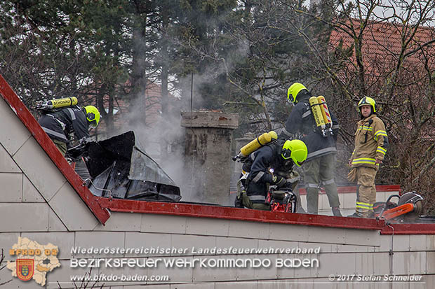 20170206 Brandeinsatz in Kottingbrunn  Foto:© Stefan Schneider BFK BADEN