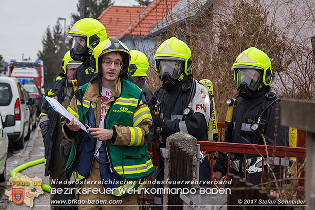 20170206 Brandeinsatz in Kottingbrunn  Foto:© Stefan Schneider BFK BADEN