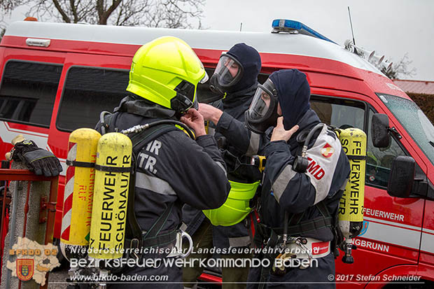 20170206 Brandeinsatz in Kottingbrunn  Foto:© Stefan Schneider BFK BADEN