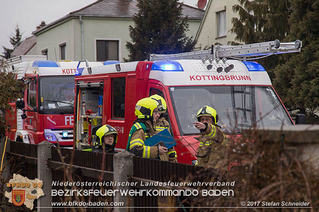 20170206 Brandeinsatz in Kottingbrunn  Foto:© Stefan Schneider BFK BADEN