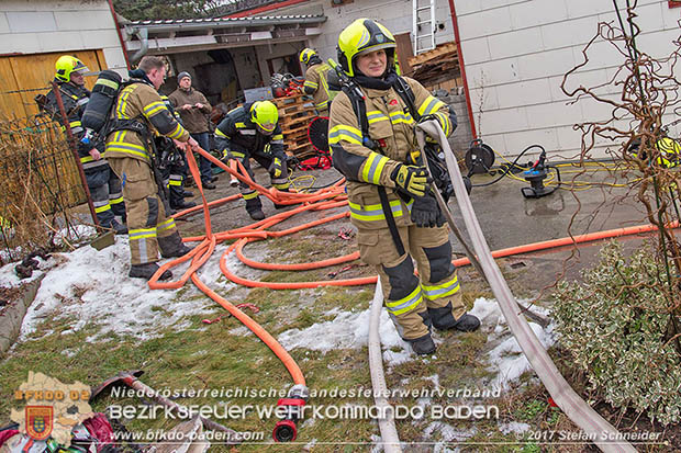 20170206 Brandeinsatz in Kottingbrunn  Foto:© Stefan Schneider BFK BADEN