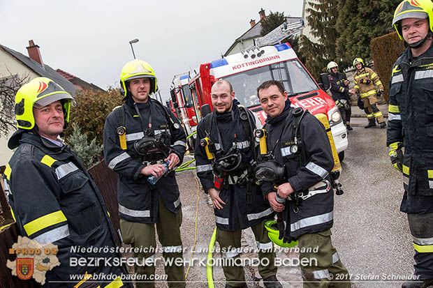 20170206 Brandeinsatz in Kottingbrunn  Foto:© Stefan Schneider BFK BADEN