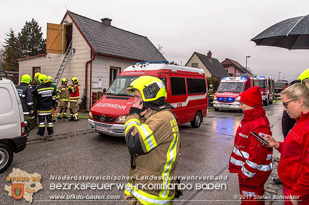 20170206 Brandeinsatz in Kottingbrunn  Foto:© Stefan Schneider BFK BADEN