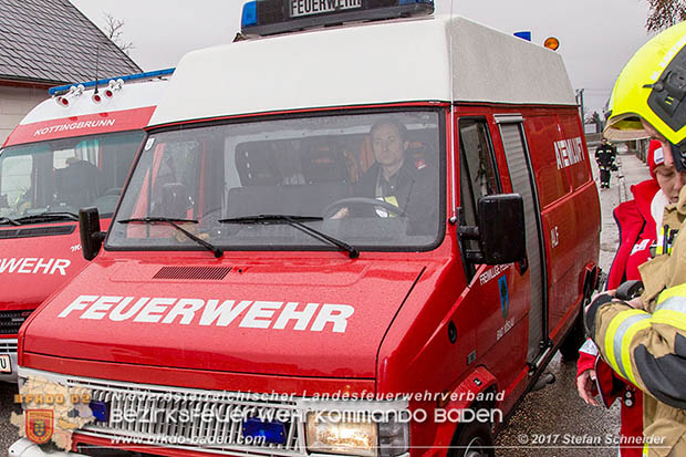 20170206 Brandeinsatz in Kottingbrunn  Foto:© Stefan Schneider BFK BADEN