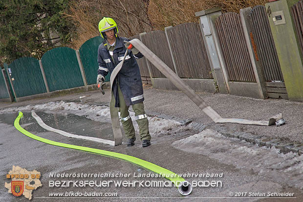20170206 Brandeinsatz in Kottingbrunn  Foto:© Stefan Schneider BFK BADEN