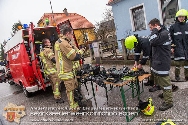 20170206 Brandeinsatz in Kottingbrunn  Foto:© Stefan Schneider BFK BADEN