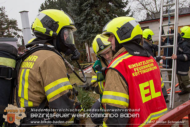 20170206 Brandeinsatz in Kottingbrunn  Foto:© Stefan Schneider BFK BADEN