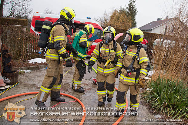 20170206 Brandeinsatz in Kottingbrunn  Foto:© Stefan Schneider BFK BADEN