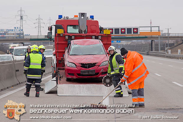 20170210 Massenunfall auf der A2 Südautobahn RFb Wien Foto: © Stefan Schneider BFK Baden