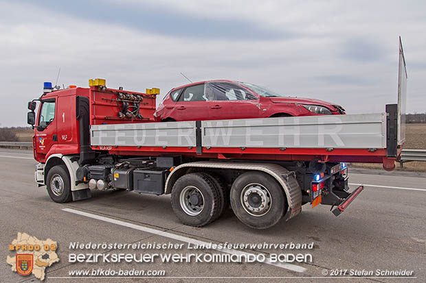20170210 Massenunfall auf der A2 Südautobahn RFb Wien Foto: © Stefan Schneider BFK Baden