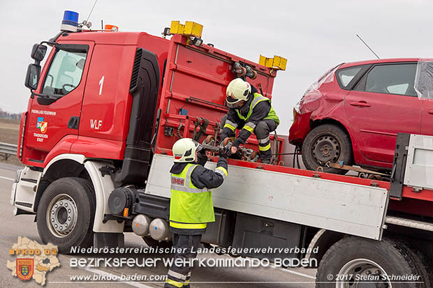 20170210 Massenunfall auf der A2 Südautobahn RFb Wien Foto: © Stefan Schneider BFK Baden