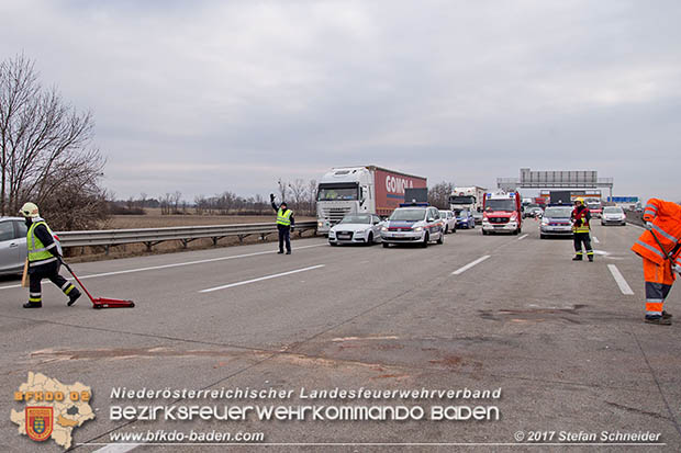 20170210 Massenunfall auf der A2 Südautobahn RFb Wien Foto: © Stefan Schneider BFK Baden
