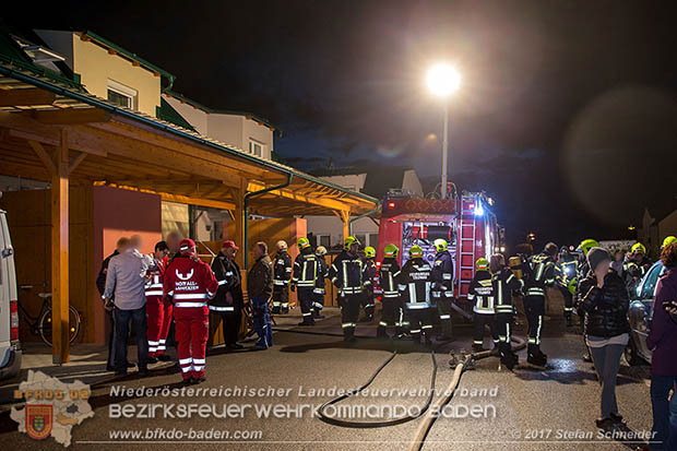 20170305 Brand in einem Reihenwohnhaus in Trumau  Foto: © Stefan Schneider BFK