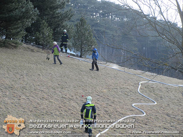 20170307 Flurbrand auf der "Popp-Wiese" in Pottenstein  Foto: © FF Pottenstein