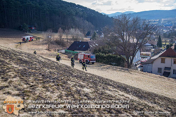 20170307 Flurbrand auf der "Popp-Wiese" in Pottenstein Foto: © Stefan Schneider BFK Baden 20170307 Flurbrand auf der "Popp-Wiese" in Pottenstein Foto: © Stefan Schneider BFK Baden