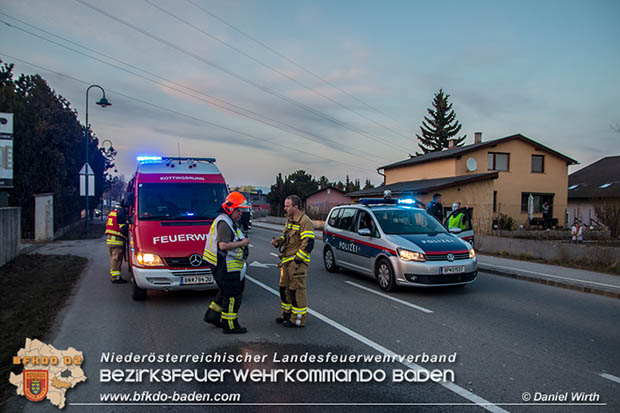 20170313 unbekannter ausgelaufener Schadstoff in Kottingbrunn  Foto: © Daniel Wirth