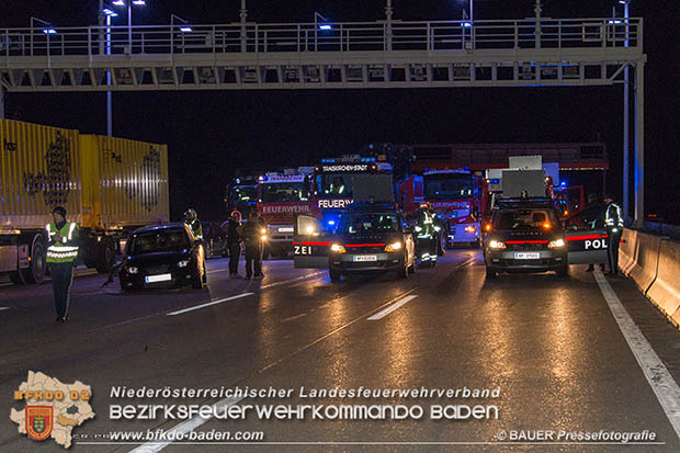 20170325 Verkehrsunfall mit mehreren Fahrzeugen auf der A2 Südautobahn  Foto: © Manfred Bauer Pressefotografie