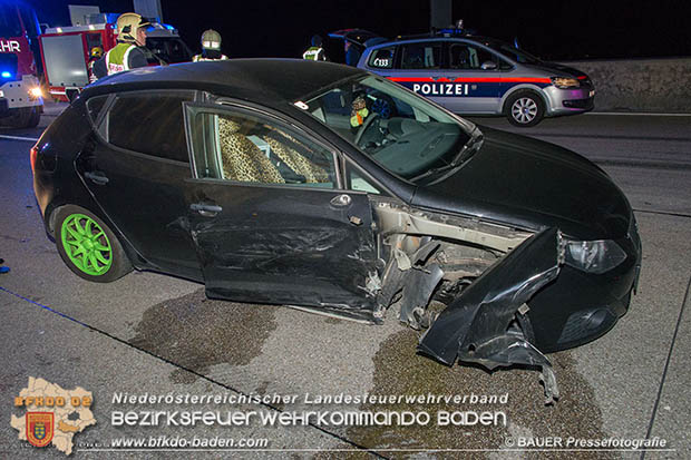 20170325 Verkehrsunfall mit mehreren Fahrzeugen auf der A2 Südautobahn  Foto: © Manfred Bauer Pressefotografie