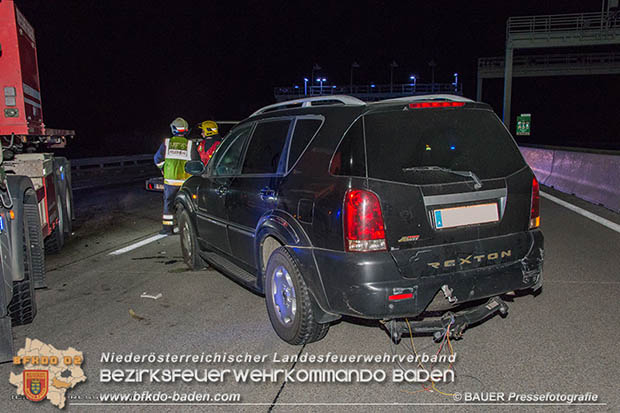 20170325 Verkehrsunfall mit mehreren Fahrzeugen auf der A2 Südautobahn  Foto: © Manfred Bauer Pressefotografie