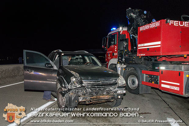 20170325 Verkehrsunfall mit mehreren Fahrzeugen auf der A2 Südautobahn  Foto: © Manfred Bauer Pressefotografie