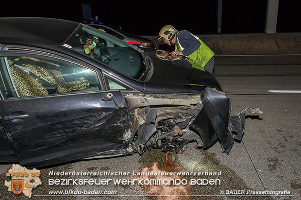 20170325 Verkehrsunfall mit mehreren Fahrzeugen auf der A2 Südautobahn  Foto: © Manfred Bauer Pressefotografie