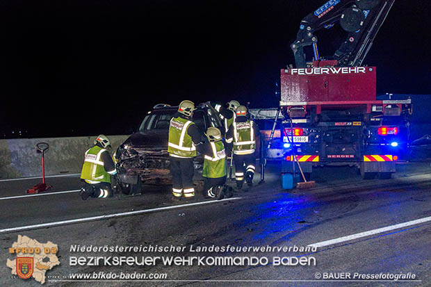 20170325 Verkehrsunfall mit mehreren Fahrzeugen auf der A2 Südautobahn  Foto: © Manfred Bauer Pressefotografie