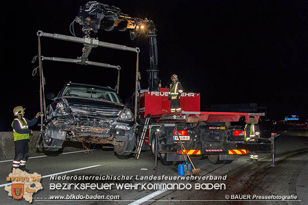 20170325 Verkehrsunfall mit mehreren Fahrzeugen auf der A2 Südautobahn  Foto: © Manfred Bauer Pressefotografie