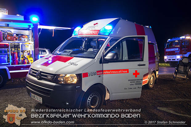 20170413 Schwerer Verkehrsufall auf der L156 Traiskirchen-Trumau  Foto: © Stefan Schneider