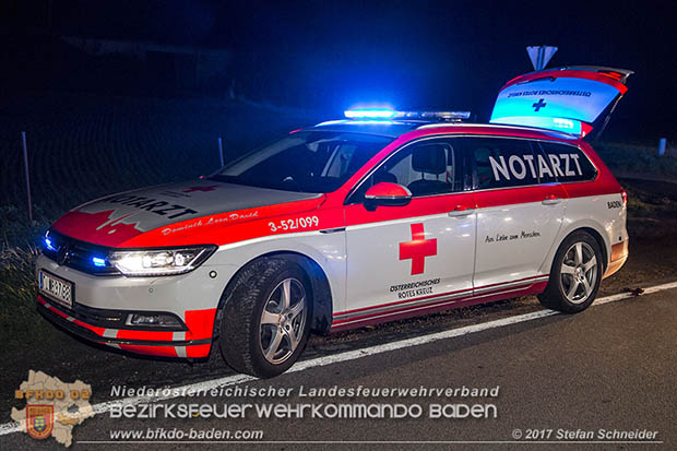 20170413 Schwerer Verkehrsufall auf der L156 Traiskirchen-Trumau  Foto: © Stefan Schneider