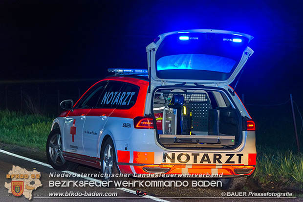 20170413 Schwerer Verkehrsufall auf der L156 Traiskirchen-Trumau  Foto: © BAUER Pressefotografie