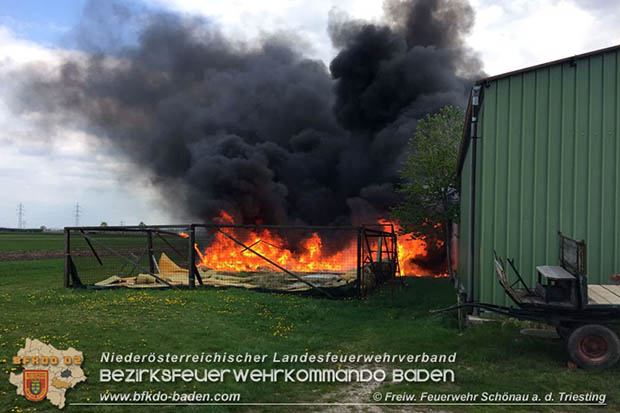 20170414 Brand in Schönau a.d.Triesting  Foto: © FF Schönau