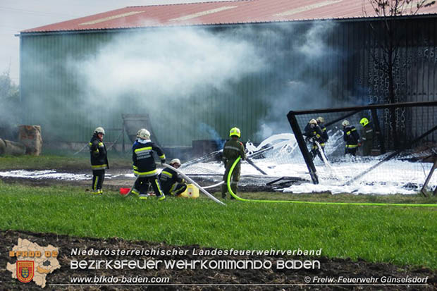 20170414 Brand in Schönau a.d.Triesting  Foto: © FF Günselsdorf