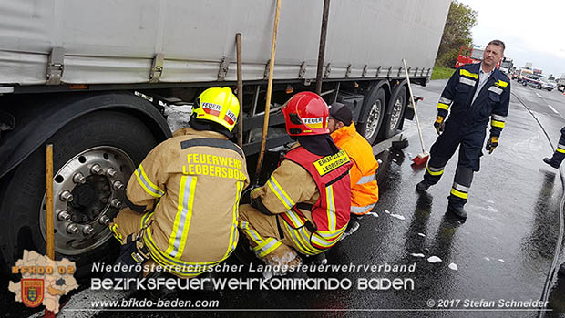 20170418 Lkw Brand auf der A2 zwischen Leobersdorf u. Wöllersdorf Foto: Stefan Schneider/BFK Baden 20170418 Lkw Brand auf der A2 zwischen Leobersdorf u. Wöllersdorf Foto: Stefan Schneider/BFK Baden