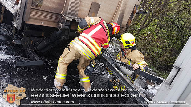 20170418 Lkw Brand auf der A2 zwischen Leobersdorf u. Wöllersdorf Foto: Stefan Schneider/BFK Baden 20170418 Lkw Brand auf der A2 zwischen Leobersdorf u. Wöllersdorf Foto: Stefan Schneider/BFK Baden