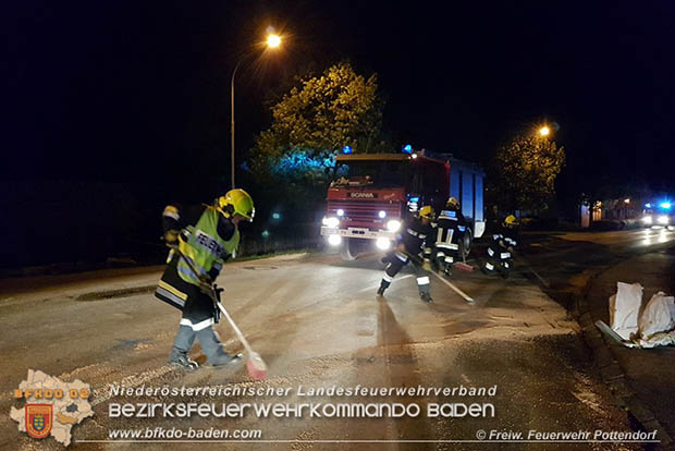 20170428 Frontalcrash im Ortsgebiet Pottendorf forderte Verletzte  Foto: © Freiwillige Feuerwehr Pottendorf