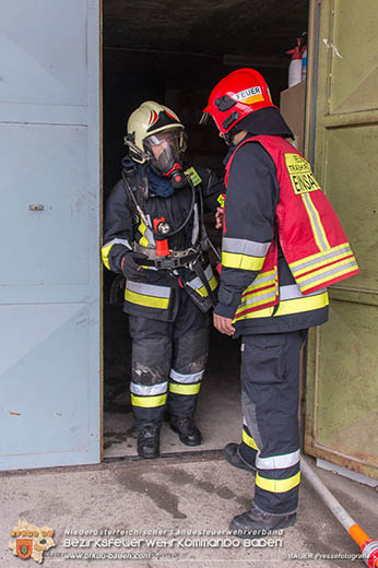 20170506 Brandverdacht in einem Tischlereibetrieb in Traiskirchen   Foto: © Manfred BAUER Pressefotografie