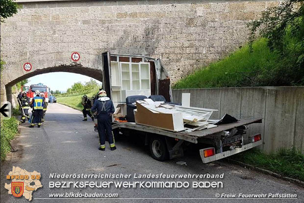 20170523 Erneuter Vorfall bei Unterführung Wiener Hochquellenwasserleitung in Pfaffstätten Einödstraße  Foto: © Bernhard Leidl FF Pfaffstätten