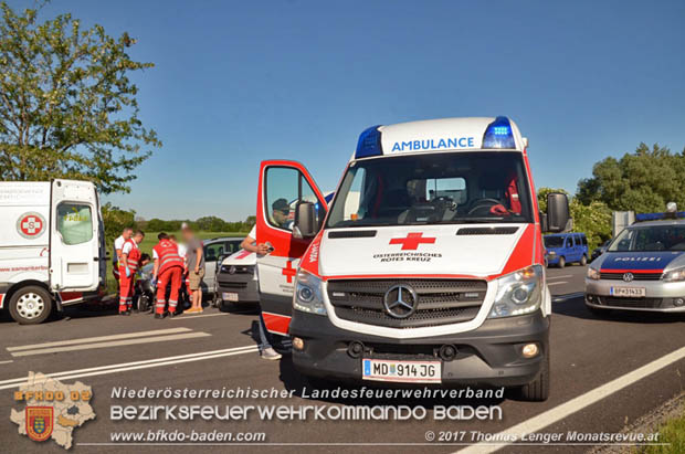 20170528 Schwerer Verkehrsunfall auf der B16 bei der Autobahnauffahrt A3   Foto: © Thomas Lenger Monatsrevue.at