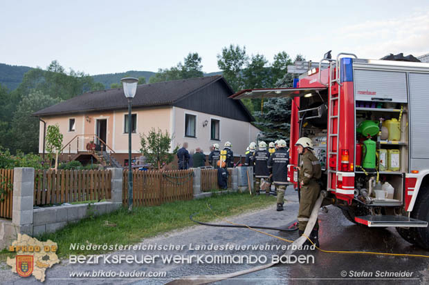20170611 Kellerbrand in Einfamilienhaus in Thenneberg Gemeinde Altenmarkt a.d.Triesting  Foto: © Stefan Schneider BFK Baden