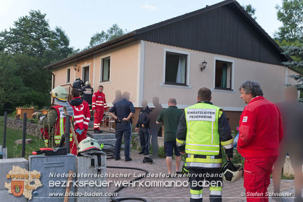 20170611 Kellerbrand in Einfamilienhaus in Thenneberg Gemeinde Altenmarkt a.d.Triesting  Foto: © Stefan Schneider BFK Baden