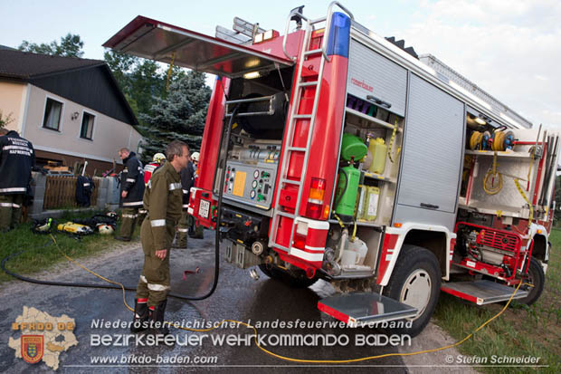20170611 Kellerbrand in Einfamilienhaus in Thenneberg Gemeinde Altenmarkt a.d.Triesting  Foto: © Stefan Schneider BFK Baden