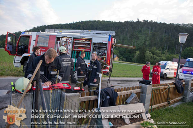 20170611 Kellerbrand in Einfamilienhaus in Thenneberg Gemeinde Altenmarkt a.d.Triesting  Foto: © Stefan Schneider BFK Baden